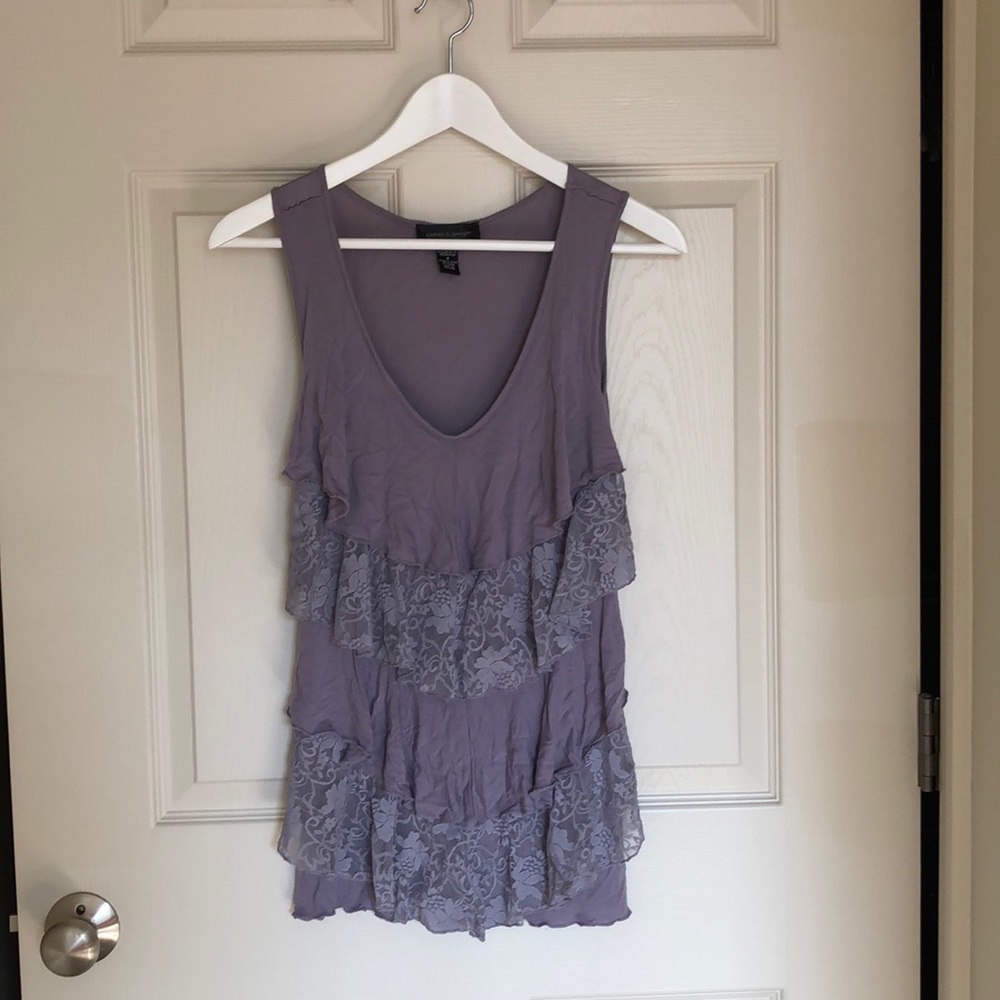 Purple lace shirt